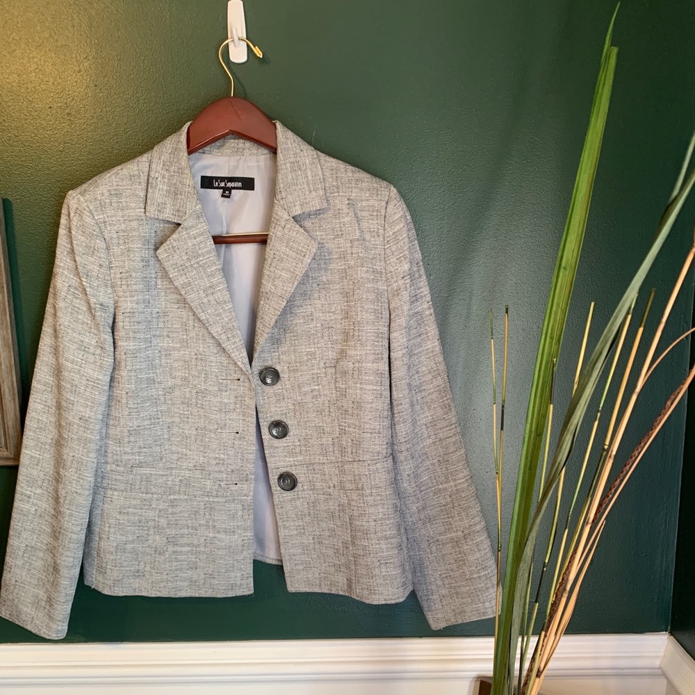 Grey tahari blazer